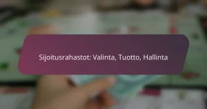 Sijoitusrahastot: Valinta, Tuotto, Hallinta